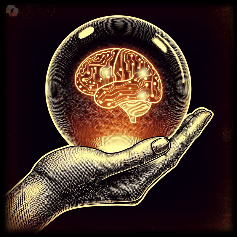 Animated Brain Circuit inside Orb